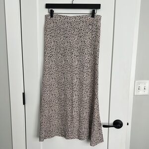 Tribal Brand Black and Tan Midi Slip Skirt for Casual Wear or can be dressed up.